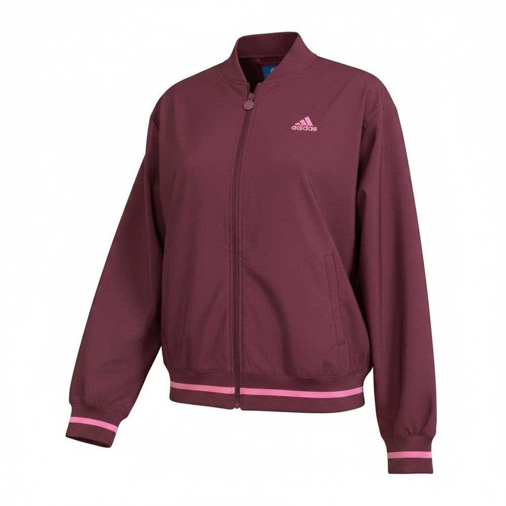 Adidas‎ Men's M Scribble Jacket Shadow Red Full Zip HY1286 Maroon